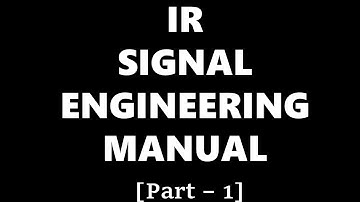 Lecture on SEM ! Part - 1 ! ASTE LDCE Pre-Selection Training ! Signal Engineering Manual ! S&T ! IR