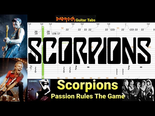 Passion Rules The Game - Scorpions - Lead Guitar TABS Lesson class=