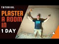 How To Plaster A Room In 1 DAY (FULL GUIDE ⚡⚡)