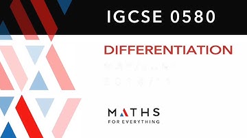 IGCSE/GCSE DIFFERENTIATION PART-1 MATHS FOR EVERYTHING