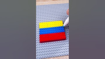 Lego flags transformation part 3 by stop motion #lego #asmr #flag #stopmotion #games #art #animation