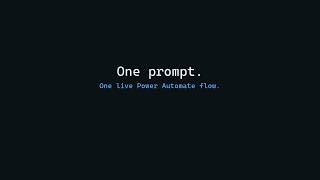 Flow Studio MCP - AI Agent Builds Power Automate Flow in One Prompt