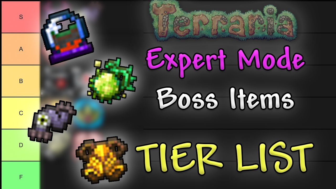 REVISED] Expert Boss Items Tier List  Terraria Comparison Series 