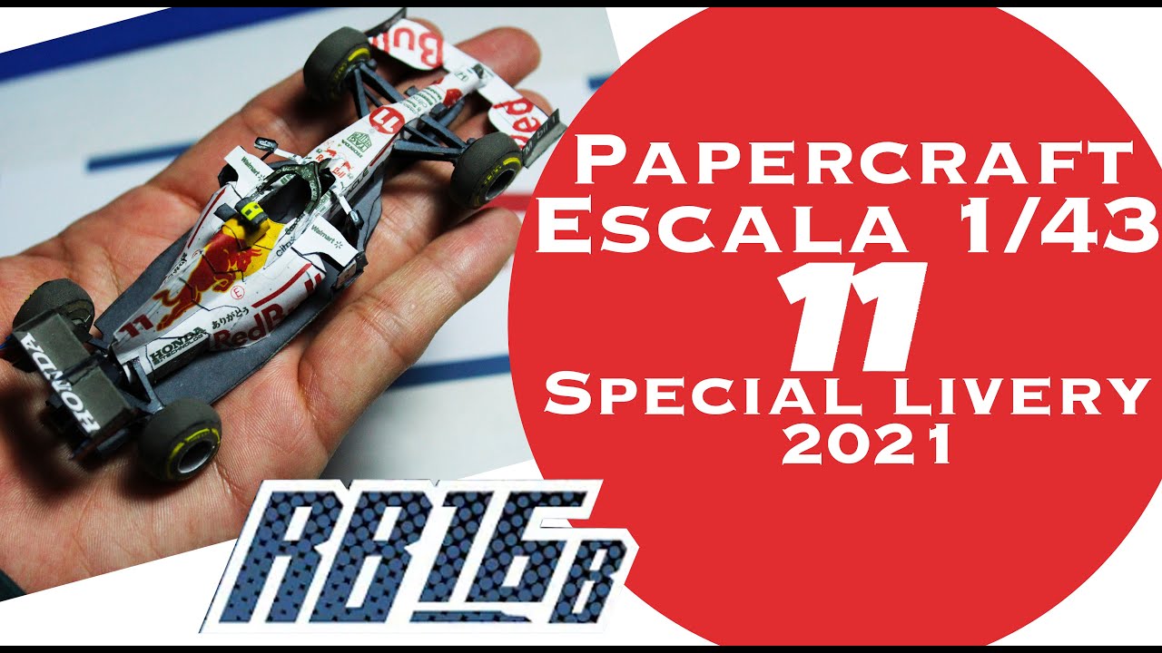 RB16B Redbull Sergio Checo Pérez papercraft GP Turquía escala 1/43