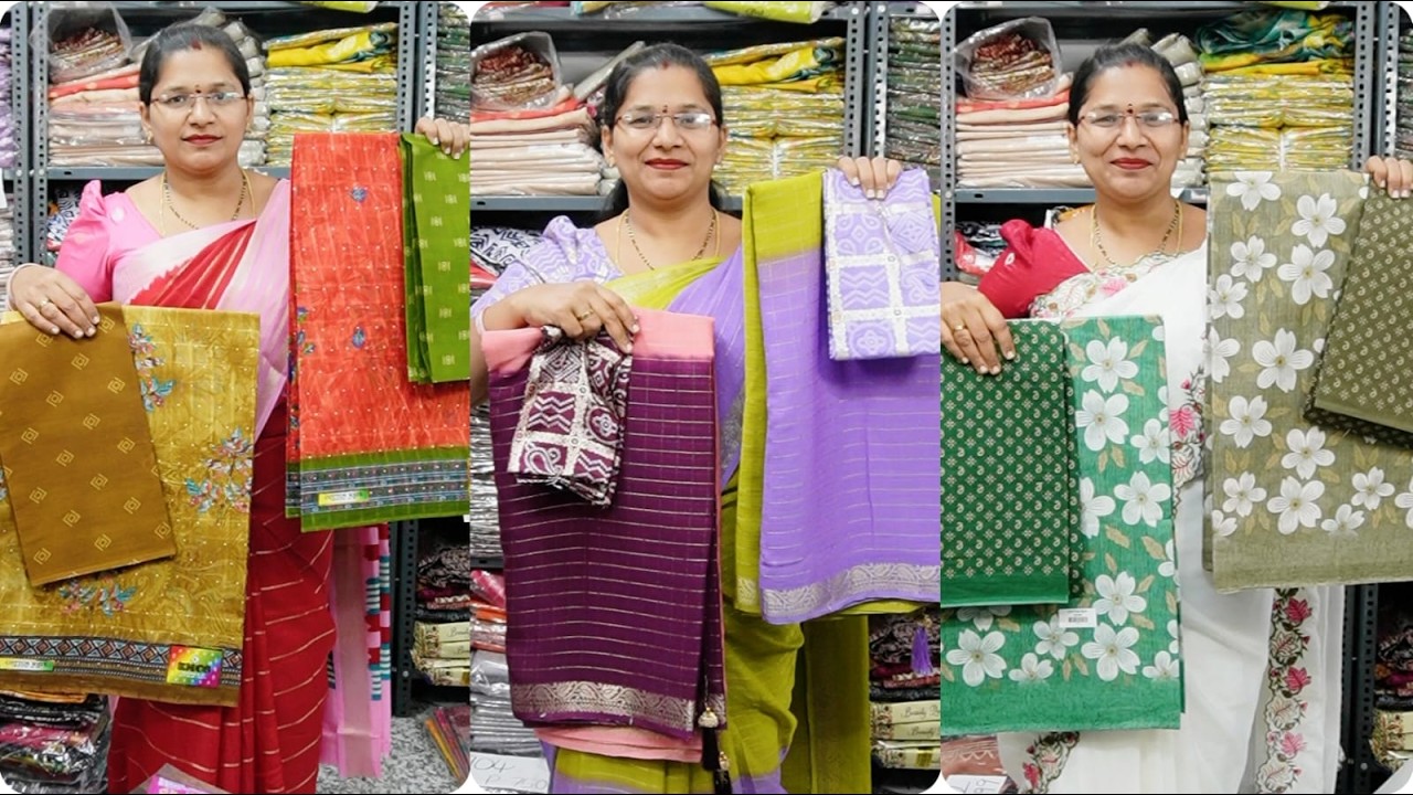 🔥🚀📦 Free Shipping Sarees LIVE || Pan India Delivery ||App: Mani Blouse Market||WhatsApp: 9493933943