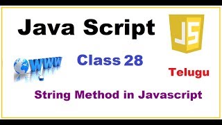 More String Methods in JavaScript Telugu|How do strings work inJavaScript|VLR Training Class 28