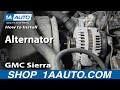 How to Replace Alternator 2001-02 GMC Sierra 2500 HD