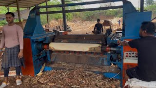 Powerful wood Debarking hydraulic Machine Working Nonstop 💥