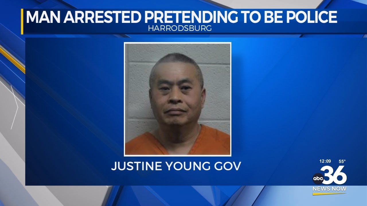 Man pretending to be a police officer is arrested - YouTube