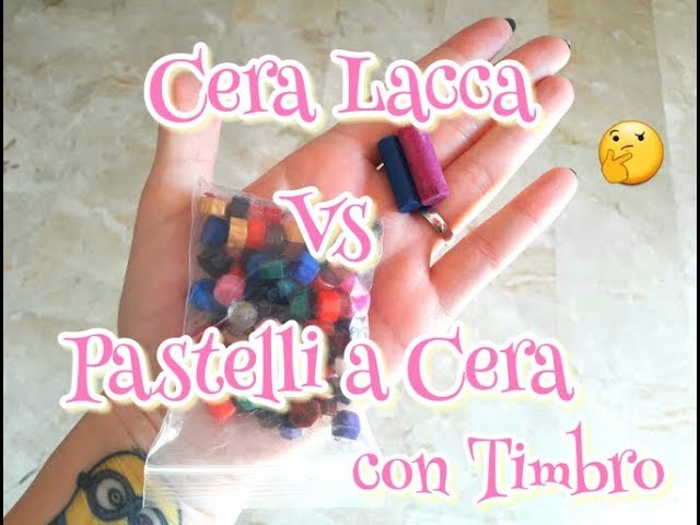 Ceralacca vs Pastelli a Cera con Timbro ❤ 