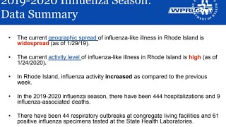 VIDEO NOW: RIDOH on the flu season so far
