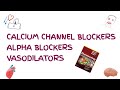 Anti-hypertensives:calcium channel blockers|α Adrenoceptor blocking agents|vasodilators |lippincott