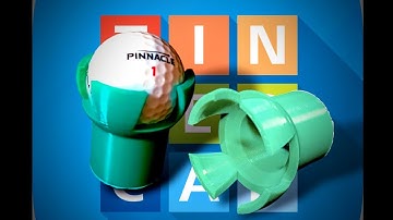 Tinkercad Beginner Tutorial ( Part 36 ) Golf Ball Grabber Design and Print! 3D Printing Model