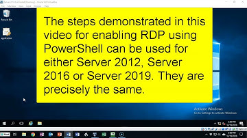 Enable Remote Desktop on Windows Server Using PowerShell