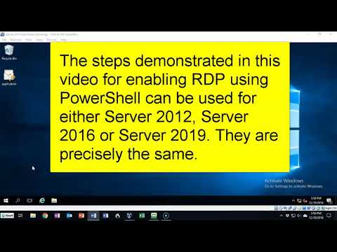 Enable Remote Desktop on Windows Server Using PowerShell