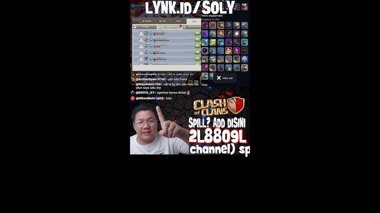 Cari COC Indonesia? Join @solyclasher live coc indonesia #shorts #liveshorts