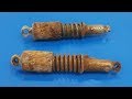 Restoration of Old rusted Motorcycle Shock