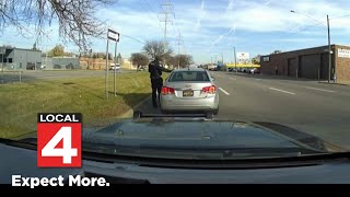 Warren police video: Chase ends with officer shooting man on I-94
