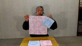 桜柄のガーゼハンカチの説明です徳島呉服寝具洋服タオルギフト山善