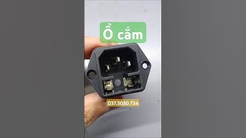 Ổ cắm 3 chân có cầu chì