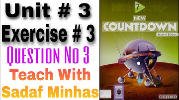 Countdown Class 7 || 2nd Edition Oxford || Allied School || Math Unit No.3 || Exercise 3