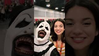 Meeting the Terrifier 2 crew dressed as Art the Clown