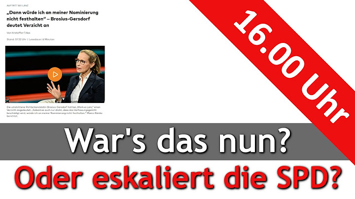 SPD, CDU und Frauke Brosius-Gersdorf ... Eskalation voraus?