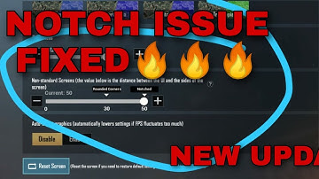 New Notched Settings Explained In Detail | How to fix notch Settings Back to normal | Pubg Mobile