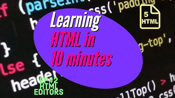 HTML tutorial | HTML editors