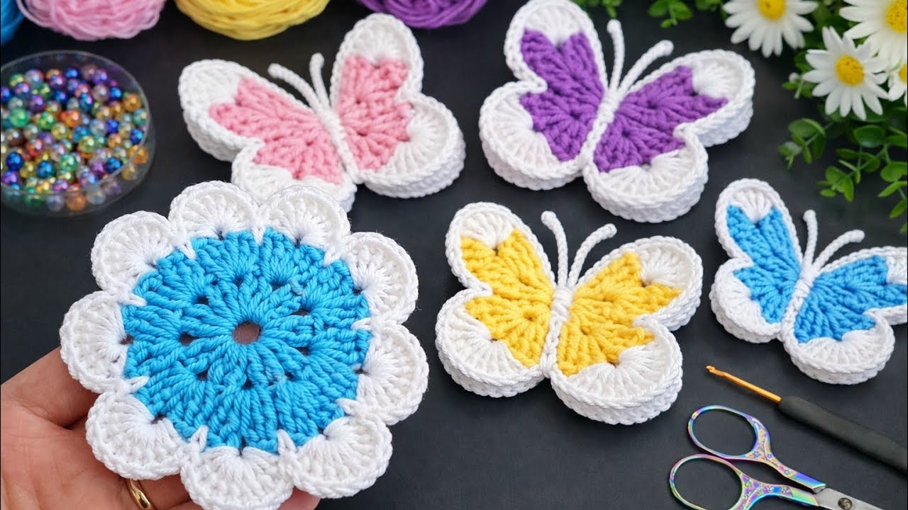 Sell Fast! 🦋 Super Easy Crochet Butterfly Keychain | Beginner