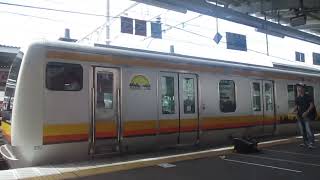 南武線e233系8000番台臨時普通上諏訪行松本駅発車