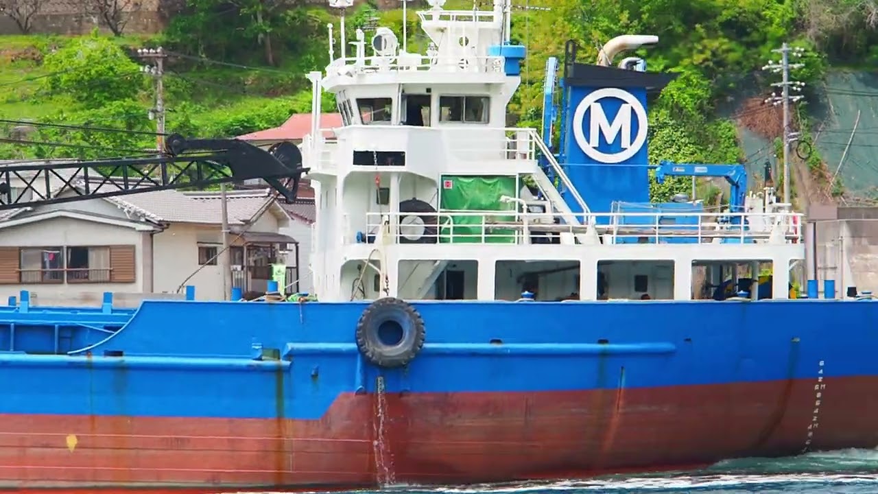 音戸の瀬戸を行き交う船(2026/3/17）2025年度ガット船特集「 A boat