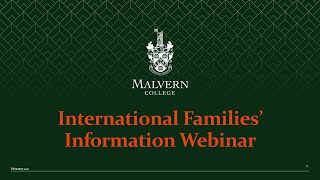 International Families Information Webinar
