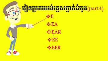 Learn/study to spell English Khmer words: រៀនប្រកបភាសាអង់គ្លេសខ្មែរ​ part 4