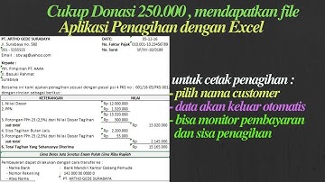 Cara Membuat Invoice Otomatis di Excel | Membuat Invoice Penagihan Menggunakan Excel