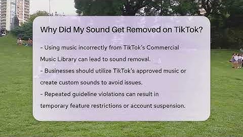 Why Did My Sound Get Removed on TikTok? - Everyday-Networking