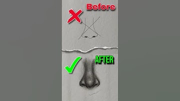 How To Draw Nose / Nose Drawing Toutorial/ Easy Nose Drawing #shorts #nosedrawing