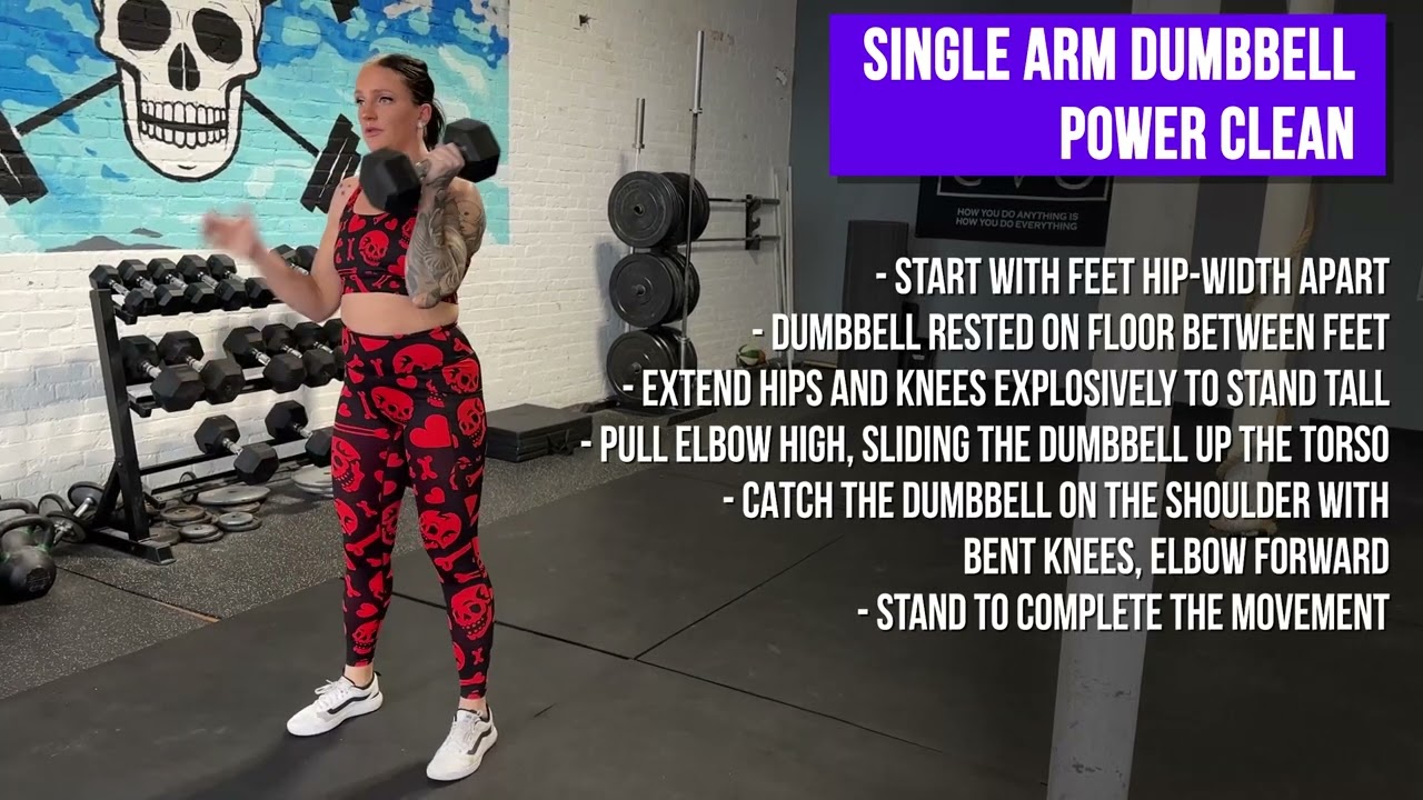 Dumbbell Clean Single Arm