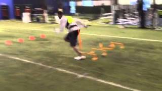 Courtney Roby showing mad quickness using the JB3 Profile