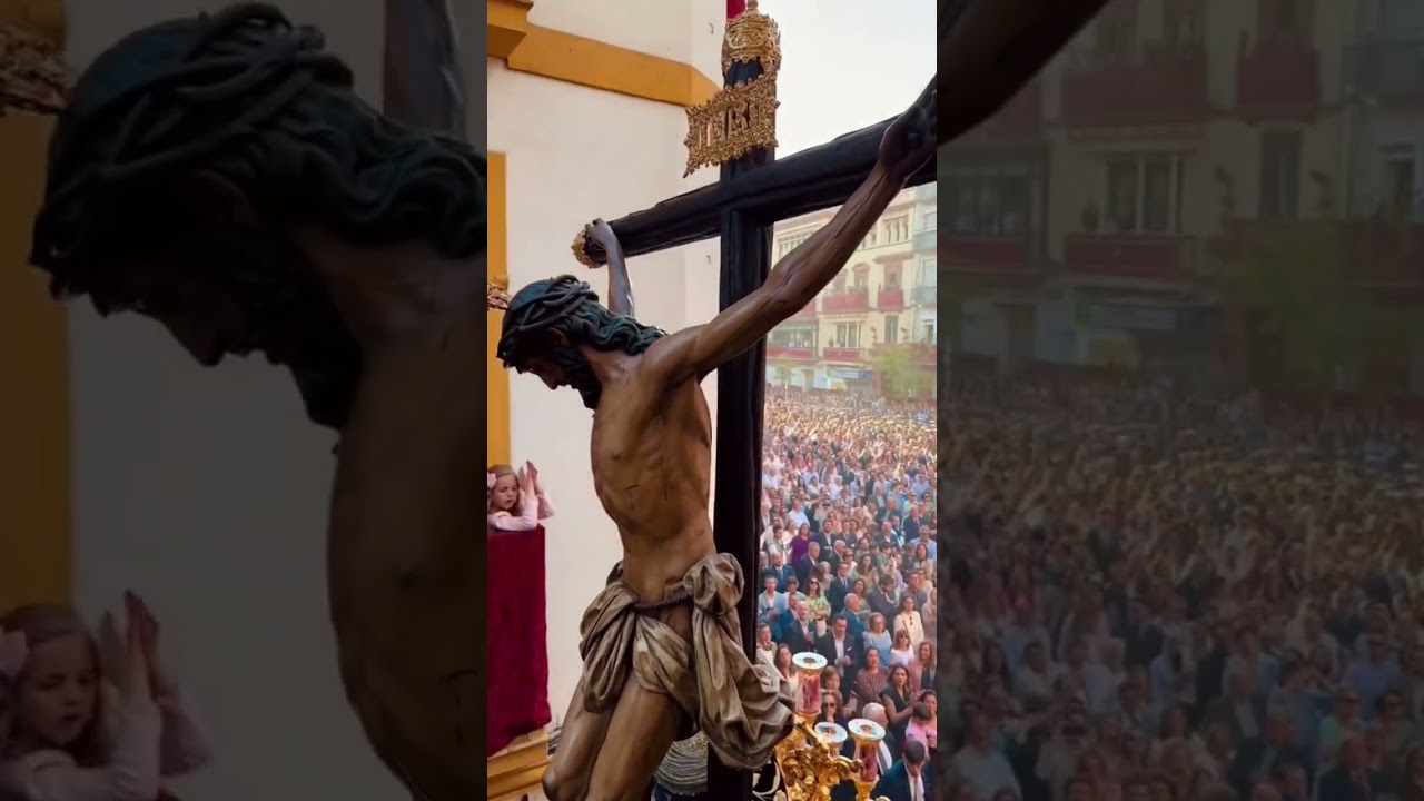 Cargo la cruz a cuestas 🙏#cristo #procesion #arte #viral_video #semanasanta