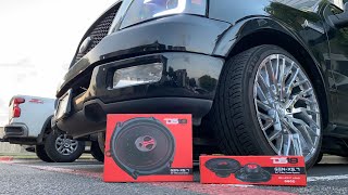 NEW DS18 DOOR SPEAKERS ON MY FORD F-150!!!