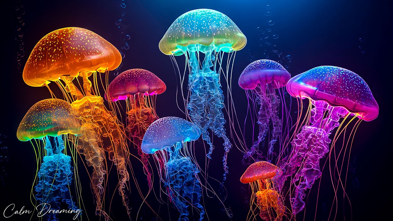 Jellyfish Aquarium • Healing of Insomnia, Stress, Anxiety and Depression • MELATONIN RELEASE #35