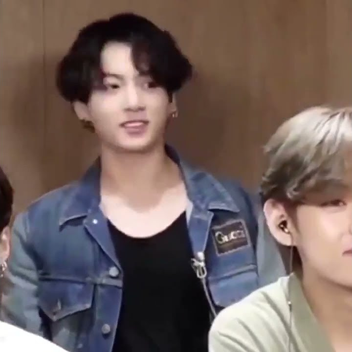 BTS Jungkook trying to hide his yawn during interview is the cutest thing ever🥰 #bts #jungkook #cute