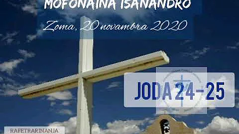 Mofonaina JODA 24-25 Zoma, 20 novambra 2020