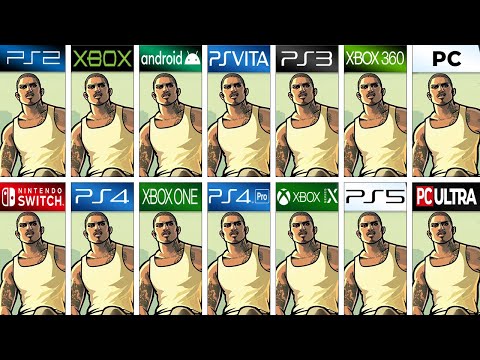 Comparing GTA San Andreas In All Consoles (Side By Side) 4K