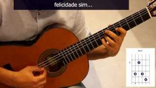 Cómo tocar "A felicidade" en guitarra, de Tom Jobim / How to play "A felicidade" on guitar chords