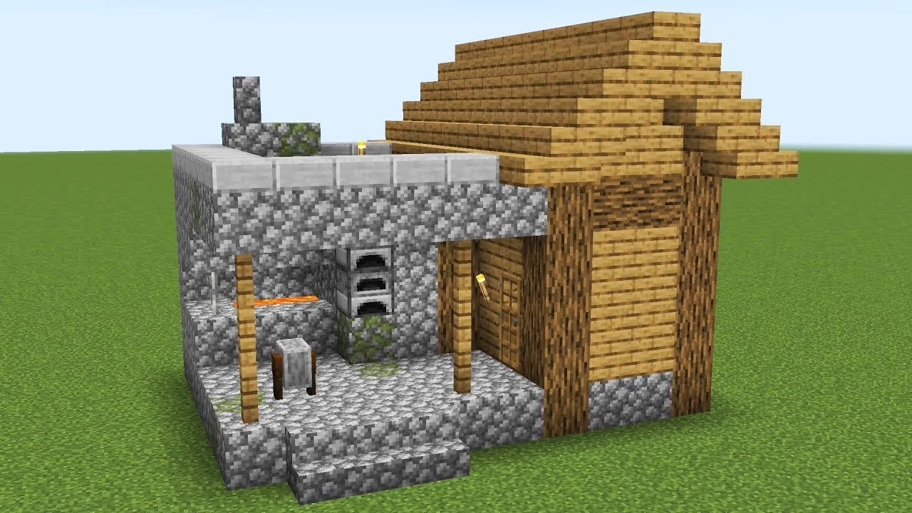 Схема деревенского дома майнкрафт