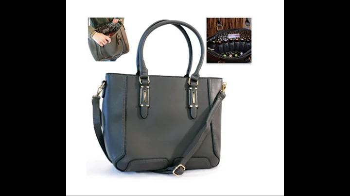 Essential Oil Designer Purse Review - Whats In My Bag Jolyn -Charcoal Gray