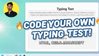 Build a Typing Speed Test App with HTML, CSS & JavaScript – Full Tutorial screenshot 5