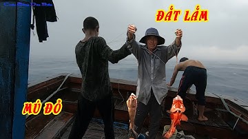CÂU CÁ BIỂN TRƯỜNG SA 3│BUÔNG CÂU TRỜI MƯA GẶP CÁ MÚ ĐỎ HIẾM│CUỘC SỐNG DÂN BIỂN.